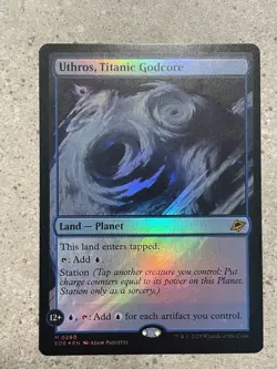 Magic The Gathering Edge of Eternities Uthros Titanic Godcore Foil - Image 5
