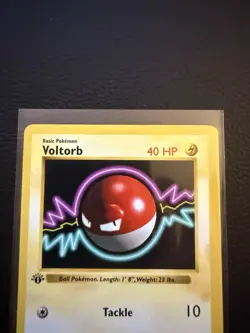 Pokemon Voltorb 67/102 1st Edition Shadowless Base Set Card Unplayed Near Mint - Image 3
