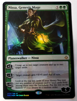 MTG: Hour of Devastation - Nissa, Genesis Mage - Mythic - #200 VLP - Image 2
