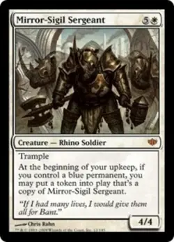 MTG Mirror-Sigil Sergeant, Conflux, Heavily Played, English - Image 2