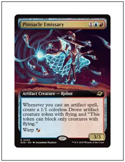 1x Pinnacle Emissary, Extended Art, Edge of Eternities, MTG NM - Image 1