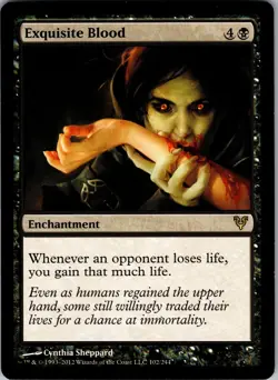 Exquisite Blood Avacyn Restored Rare LP Magic: The Gathering 102 Normal - Image 1