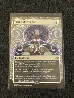 Magic The Gathering MTG - Blind Obedience - Wilds Of Eldraine WOE / WOT - Image 1