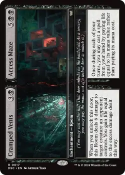 NM Cramped Vents/Access Maze, MTG, Duskmourn Commander, Magic the Gathering, 17 - Image 2