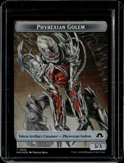 Eldrazi Spawn 2 / Phyrexian Golem 32 - Token - Foil - MH3 -Magic The Gathering - Image 2