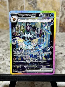 PokÃ©mon TCG ~ Vaporeon EX *Prismatic Evolutions* Full Art Card Card #149/131 - Image 1