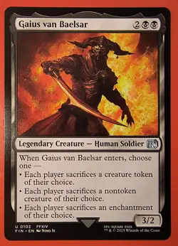 MTG, MAGIC: GAIUS VAN BAELSAR, FIN, UNCOMMON, 0102 - NM - REGULAR FINISH  - Image 1