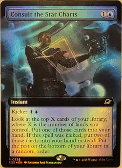 Consult the Star Charts - Foil - Extended Art R MTG Edge of Eternities M/NM,  - Image 1