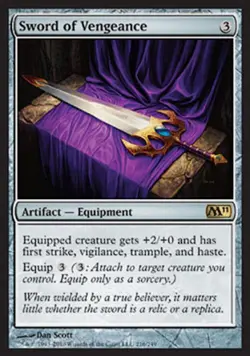 Sword of Vengeance - Medium Play MTG Magic 2011 Core Set - Image 1