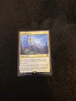 MTG Final Fantasy Starting Town 0289 Foil Rare Card Near Mint Condition - Image 1