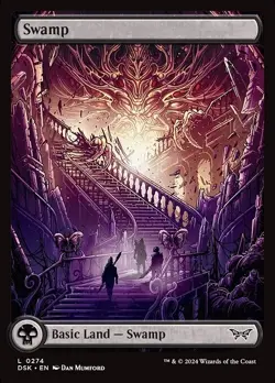 MTG Full Art Swamp #274 Land Card DSK Duskmourn: House of Horror NM - Image 1