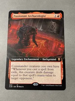 MTG Passionate Archaeologist -Extended Art Commander Legends Baldur 633 NM - Image 1