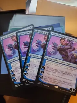 MTG Magic 4 x Kaito, Cunning Infiltrator x 4 - Foundations (FDN) (2xR,1xJap,1xF) - Image 2