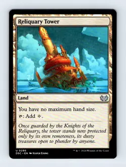 #295 2024 Duskmourn: House of Horror Commander * Reliquary Tower Uncommon - Image 1