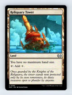 #295 2024 Duskmourn: House of Horror Commander * Reliquary Tower Uncommon - Image 3