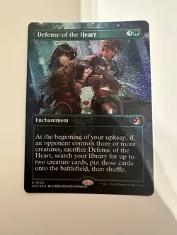 Defense of the Heart (Anime Borderless) (Confetti Foil) - WOT - Mint - Image 3