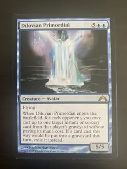 Diluvian Primordial Gatecrash PLD Blue Rare MAGIC THE GATHERING CARD - Image 2