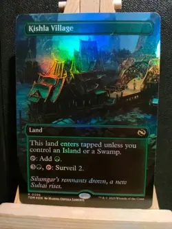 Kishla Village FOIL (Borderless) - Tarkir Dragonstorm - Rare - NM (see pics) - Image 1