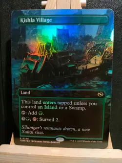 Kishla Village FOIL (Borderless) - Tarkir Dragonstorm - Rare - NM (see pics) - Image 4