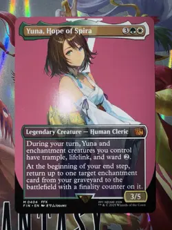 Yuna, Hope of Spira (Borderless) Final Fantasy Regular Magic Mtg 0404 - Image 1