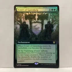 MTG Court of Garenbrig Magic: The Gathering Ext Art Foil Commander WOE #0033 - Image 1