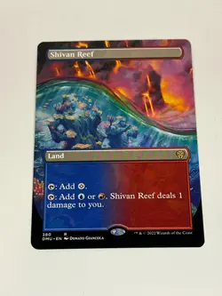 MTG - Shivan Reef (BORDERLESS) - Dominaria United (DMU) - NM - Image 1