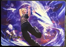 MTG Final Fantasy Art Series GOLD Signature 23 / 53 Cloud's Limit Break - Image 1