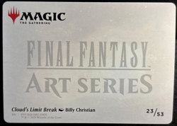 MTG Final Fantasy Art Series GOLD Signature 23 / 53 Cloud's Limit Break - Image 4