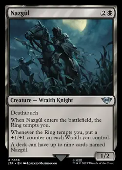 MTG Magic: The Gathering Nazgul #339 LTR NM Condition - Image 1