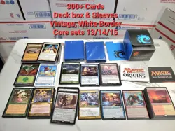 Lot Of 300+ Magic The Gathering Cards Vintage, White Border, Core 13-15, Rares! - Image 1