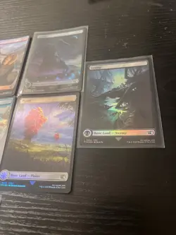 Magic The Gathering Final Fantasy - 10 Foil Land Card Lot - 100% Holo - Image 11