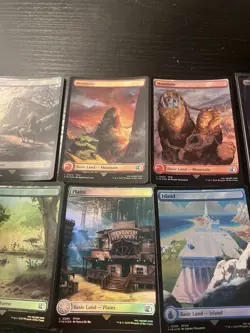 Magic The Gathering Final Fantasy - 10 Foil Land Card Lot - 100% Holo - Image 2