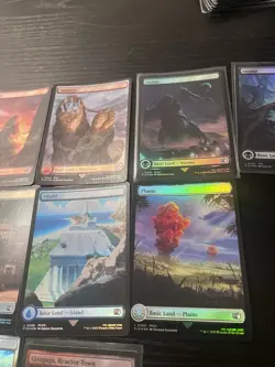 Magic The Gathering Final Fantasy - 10 Foil Land Card Lot - 100% Holo - Image 4