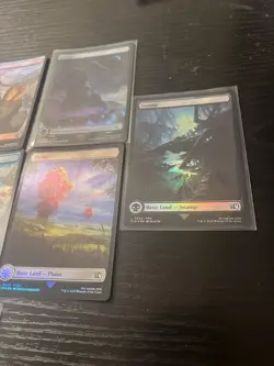 Magic The Gathering Final Fantasy - 10 Foil Land Card Lot - 100% Holo - Image 5
