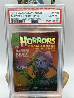 Mazirek Kraul, Death Priest 1766 Rainbow Foil Horrors Secret Lair MTG PSA 10🔥 - Image 1