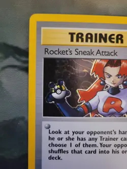 1995 Pokemon Rockets Sneak Attack Trainer Holo Card - Image 2