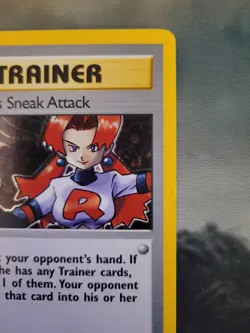 1995 Pokemon Rockets Sneak Attack Trainer Holo Card - Image 3