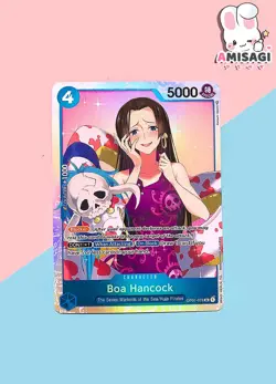 One Piece Card Game Boa Hancock OP01-078 SR English Foil Card TCG Anime Manga - Image 1