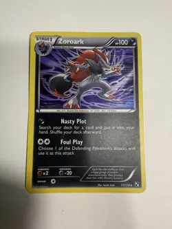 LP Zoroark 71/114 Holo Black White Rare Pokemon card English - Image 2