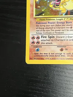 Pokemon TCG Charizard 004/130 Base Set 2 Holo Rare Vintage Card WOTC 2000 MP - Image 6