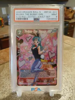BULMA THE BUNNY GIRL BT10-011 PSA 9 Fest Promo Dragon Ball Graded Card English - Image 1