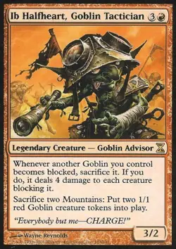 Ib Halfheart, Goblin Tactician - Light Play MTG Time Spiral - Image 1