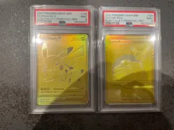 2019-2023 Pokemon SWSH Promos Pikachu V and Pokeball #SWSH145/146 in PSA9 - Image 1