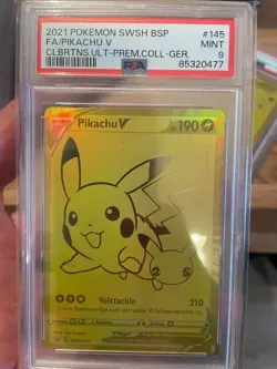 2019-2023 Pokemon SWSH Promos Pikachu V and Pokeball #SWSH145/146 in PSA9 - Image 2