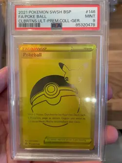 2019-2023 Pokemon SWSH Promos Pikachu V and Pokeball #SWSH145/146 in PSA9 - Image 3