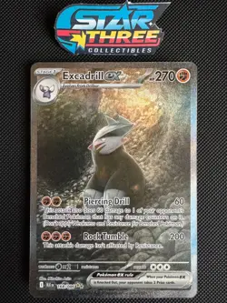Excadrill EX SIR  168/086 Black Bolt - Pokemon TCG English MINT -PACK FRESH- - Image 1