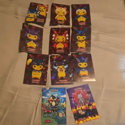 Cracked Pikachu Poncho Set Holo Team Rocket Card Database Peru Pokemon Set 11 - Image 1