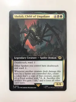 Shelob Child of Ungoliant Extended Borderless MTG Magic Card NM Near Mint LTR - Image 1