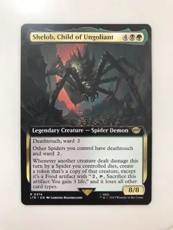 Shelob Child of Ungoliant Extended Borderless MTG Magic Card NM Near Mint LTR - Image 2