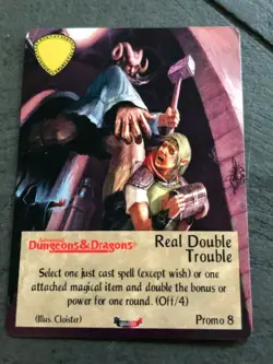 Spellfire - GERMAN Promo 8 - Real Double Trouble - D&D - Card Game - Image 2